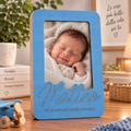 Cornice Portafoto Personalizzata con Nome e Frase – 18×25 cm