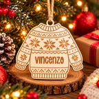 Maglioncino di Natale – Addobbo in Legno Personalizzato