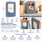 Cornice Portafoto Personalizzata con Nome e Frase – 18×25 cm