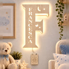 Lampada Lettera LED COB Personalizzata con Nome – 20×30 cm