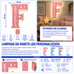 Lampada Lettera LED COB Personalizzata con Nome – 20×30 cm