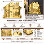 Fuoriporta Famiglia Personalizzato con Nomi e Sagome – 18×15 cm