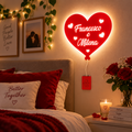 Lampada Cuore LED Personalizzata con Nomi – 24 × 24 cm