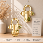 Specchio Decorativo Ciuccio in Plexiglass Specchiato – Oro e Argento