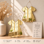 Specchio Decorativo Abitino in Plexiglass Specchiato – Oro e Argento