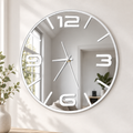 Orologio da Parete Specchio Argento – Plexiglass Specchiato 40×40 cm