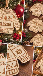 Maglioncino di Natale – Addobbo in Legno Personalizzato